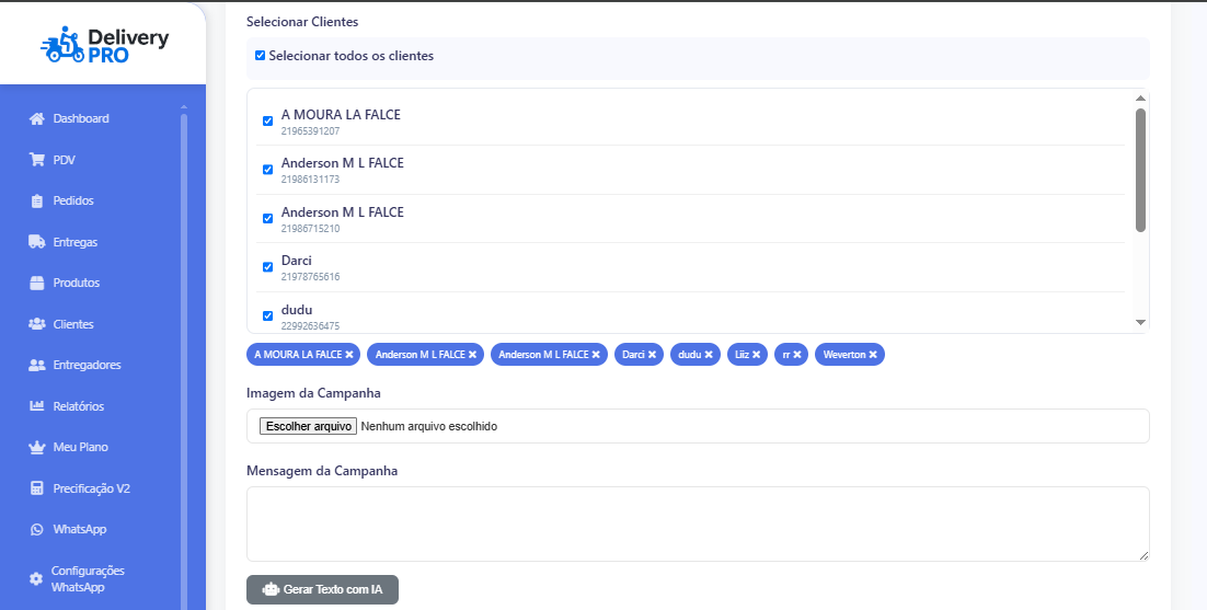 Gestão de Clientes IA